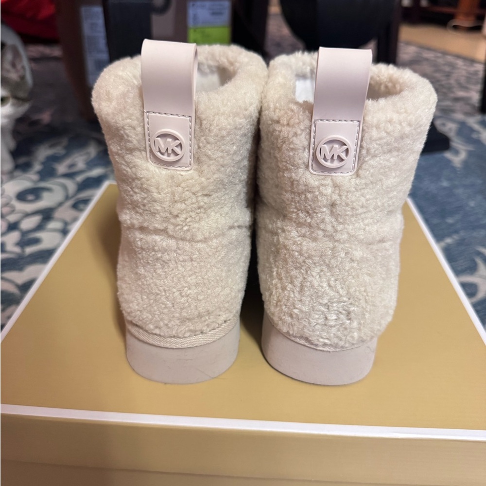 Michael Kors Off-White Shearling Boots